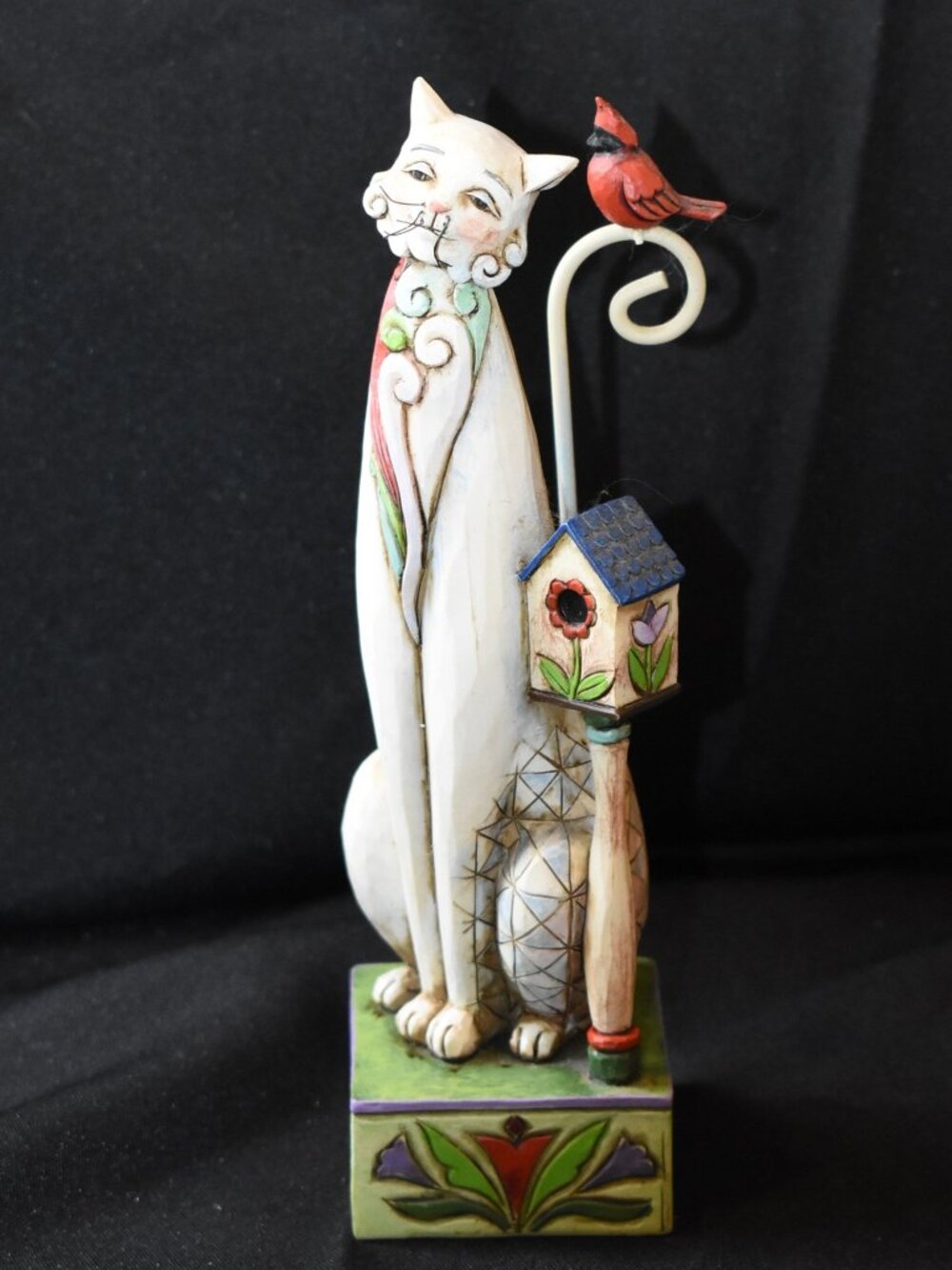 2007 Jim Shore Heartwood Creek Tilly with Red Cardinal by Enesco